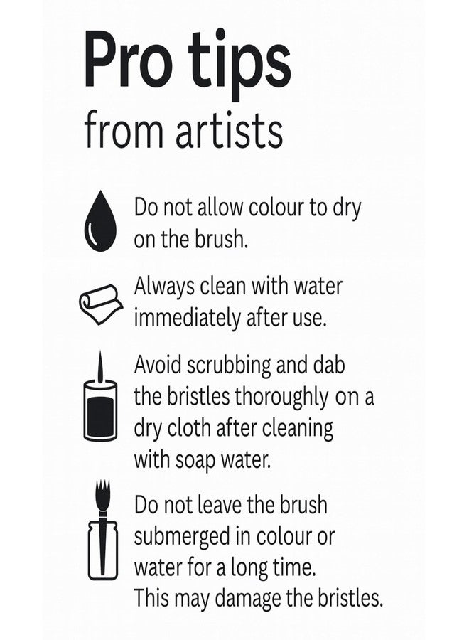 كاميل مجموعة فرش رسم دائرية للفنانين من كاميل كاميلين كوكويو، عبوة من 15 فرشاة، شعيرات تاكلون صناعية، المقاسات: 000، 00، 0، 1، 2، 3، 4، 5، 6، 7، 8، 9، 10، 11، 12، مع علبة للفرش، سلسلة 68 - Image 3